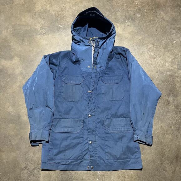 Vintage 70s The North Face Blue Parka Mountain Jacket - Picture 1 of 4